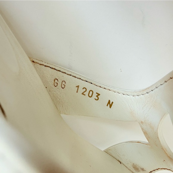 Louis Vuitton Isola LV Logo Mule Sandals White Leather Block Heel Slides EU 38.5 - Picture 7 of 11